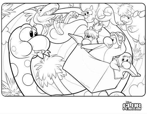 500x389 New Club Penguin Coloring Page Club Penguin Cheats