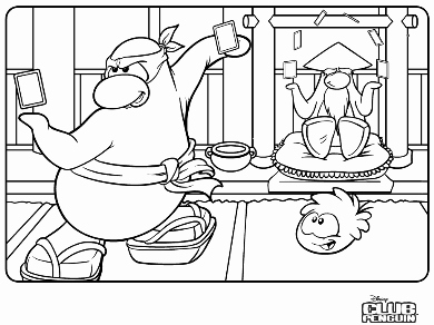 390x292 Pretty Club Penguin Coloring Pages Printable Ideas The Best Club