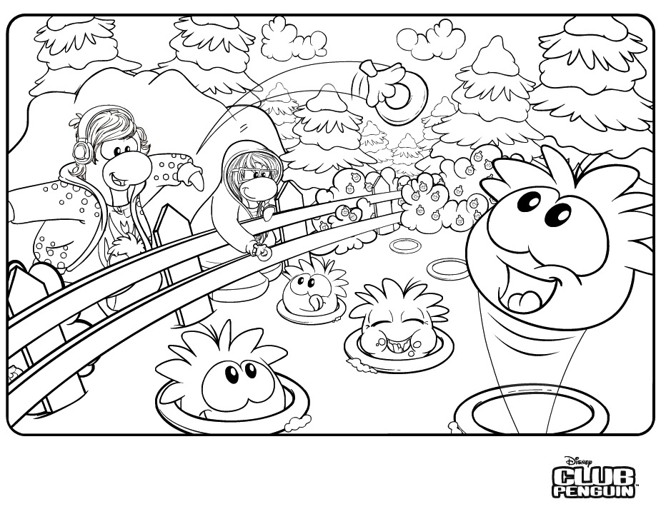 925x720 Club Penguin Coloring Pages