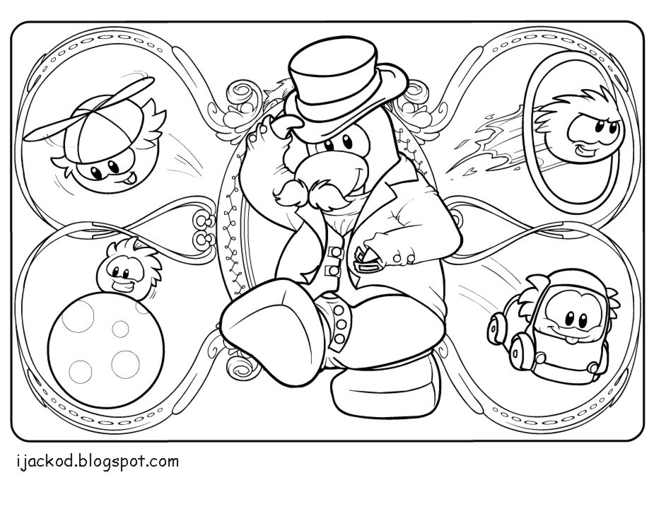 925x720 Club Penguin Coloring Pages 1