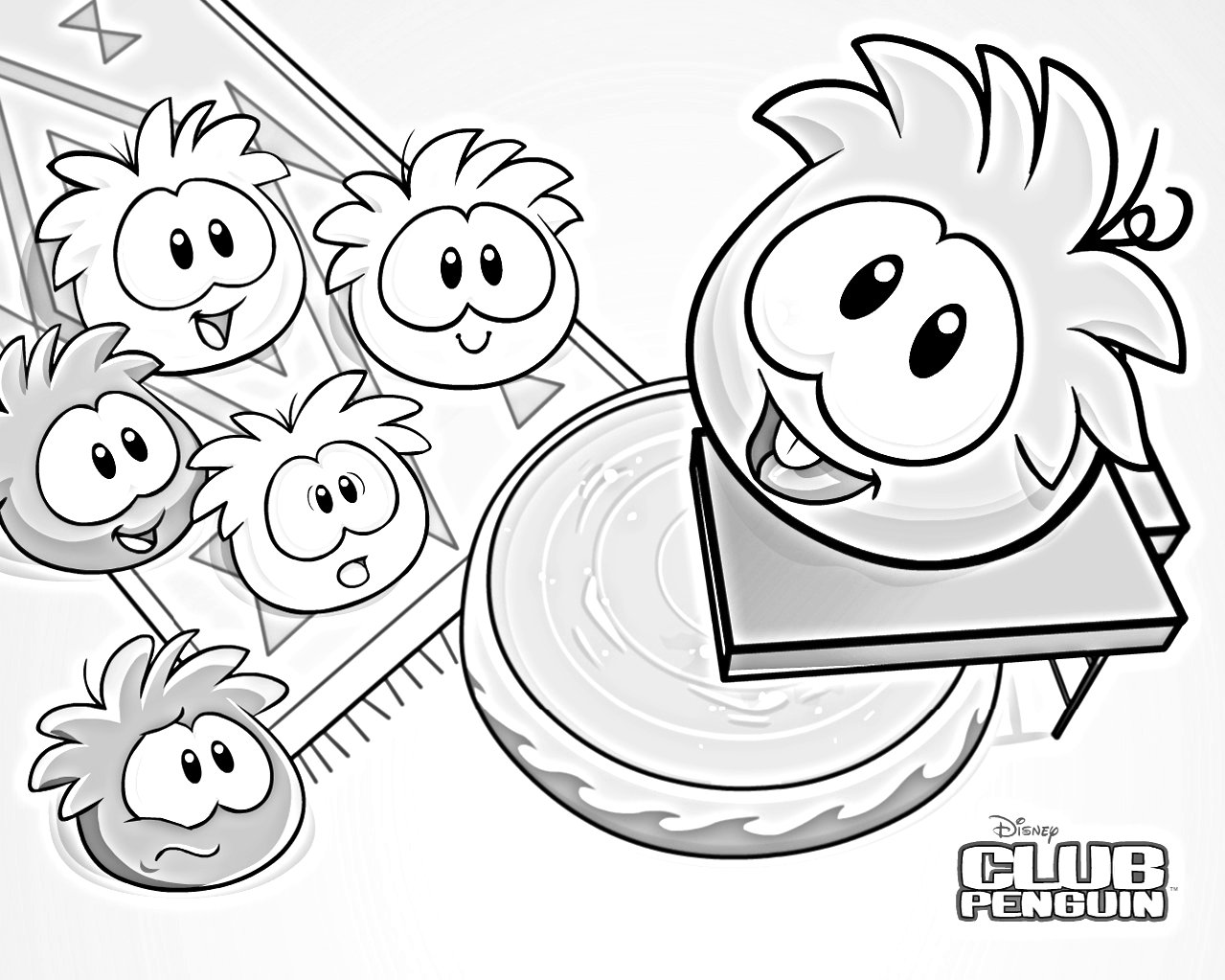 1279x1023 Club Penguin Puffle Coloring Pages On Nueva Imagen Para Colorear