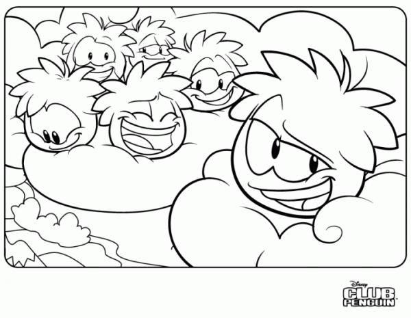 600x465 New Club Penguin Puffle Coloring Page Club Penguin Cheats