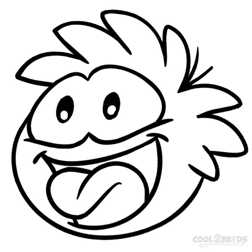 850x849 Printable Puffle Coloring Pages For Kids Cool2bkids Video Game