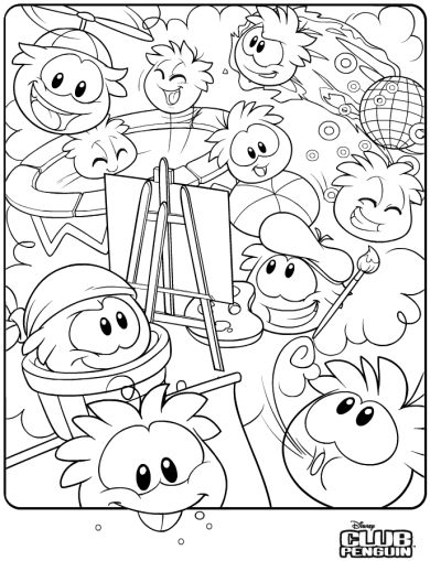 390x509 Saraapril In Club Penguin New Puffle Coloring Page )