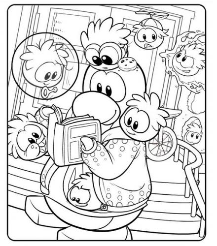 440x500 Club Penguin Coloring Pages