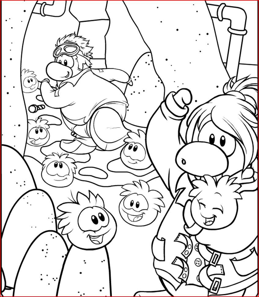 847x971 Club Penguin Coloring Pages Ninja Club Penguin Coloring Pages