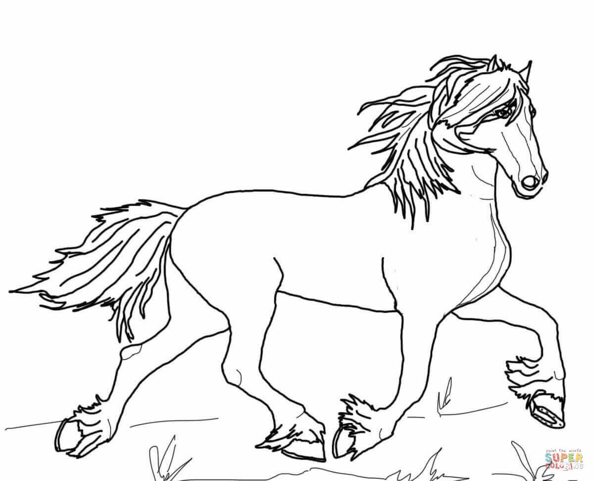 Friesian Horse Coloring Page 11 Clydesdale Pages 1200x972 Friesian Horse Coloring Page 11 Clydesdale Pages