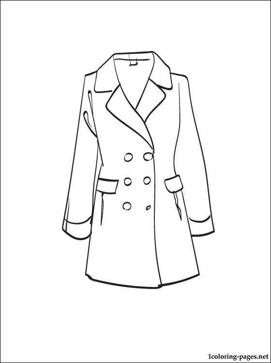 Coat Coloring Page To Print Out Coloring Pages 560x750 Coat Coloring Page To Print Out Coloring Pages