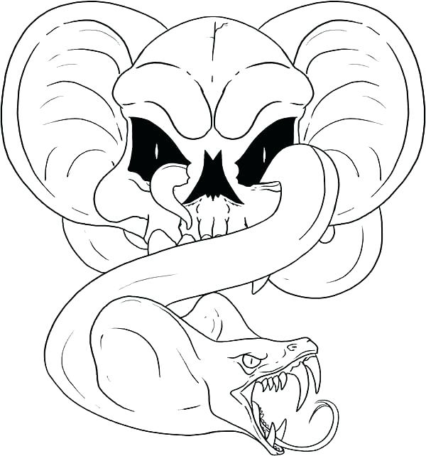 Snake Color Page Snake Color Page Winding Snake Skull Coloring 600x642 Snake Color Page Snake Color Page Winding Snake Skull Coloring