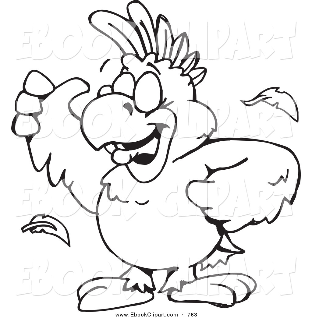 Vector Clip Art Of A Black And White Coloring Page Cockatoo 1024x1044 Vector Clip Art Of A Black And White Coloring Page Cockatoo