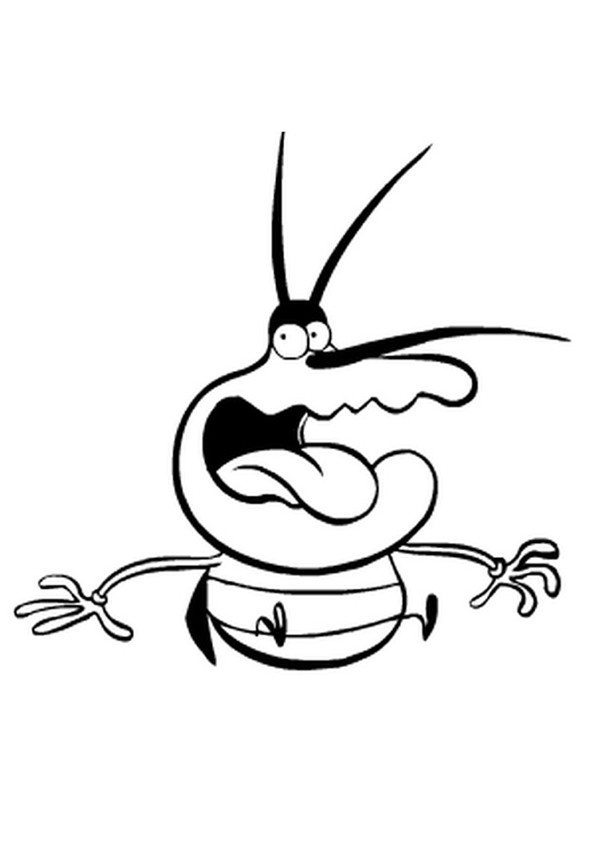 Oggy And The Cockroaches Coloring Pages 600x849 Oggy And The Cockroaches Coloring Pages