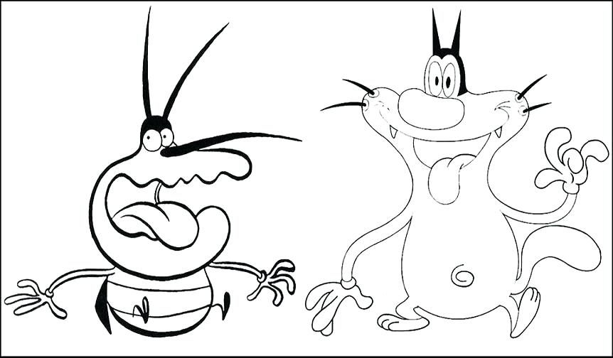 Oggy And The Cockroaches Coloring Pages Games Three Page 8 862x504 Oggy And The Cockroaches Coloring Pages Games Three Page 8