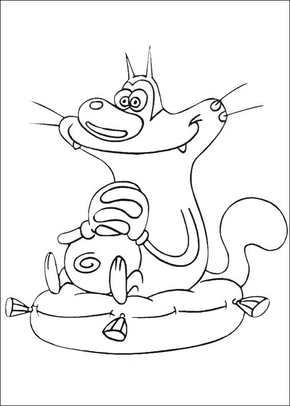 Kids N 39 Coloring Pages Of Oggy And The Cockroaches 567x794 Kids N 39 Coloring Pages Of Oggy And The Cockroaches