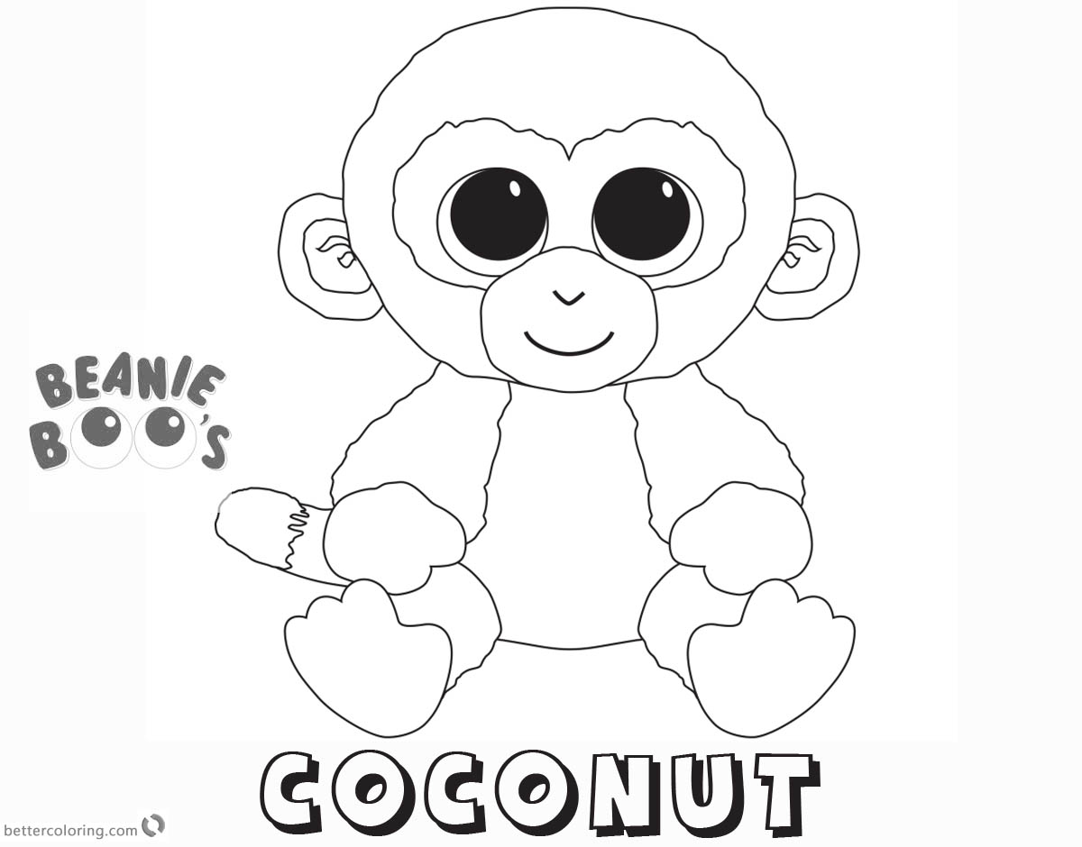 1200x940 Beanie Boo Coloring Pages Coconut