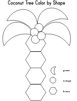 Coconut Tree Coloring Page Free Download 253x331 Coconut Tree Coloring Page Free Download