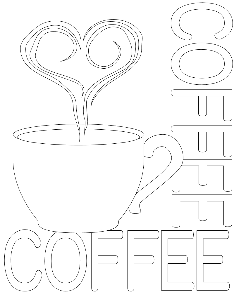 Coloring Coffee Pages Colouring Adult Adults Printable Cups Popsugar ...