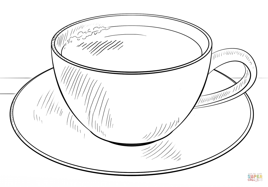 Cup Of Coffee Coloring Page Cup Of Coffee Coloring Page Free 1044x726 Cup Of Coffee Coloring Page Cup Of Coffee Coloring Page Free