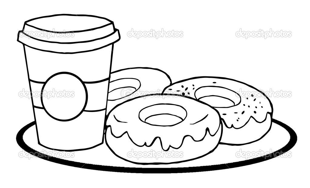 1024x623 Coffee Mug Coloring Page
