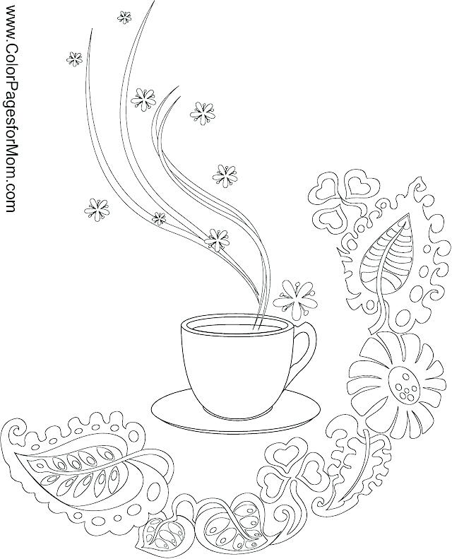 640x791 Coffee Cup Coloring Page Coffee Coloring Page 3 Printable Coffee
