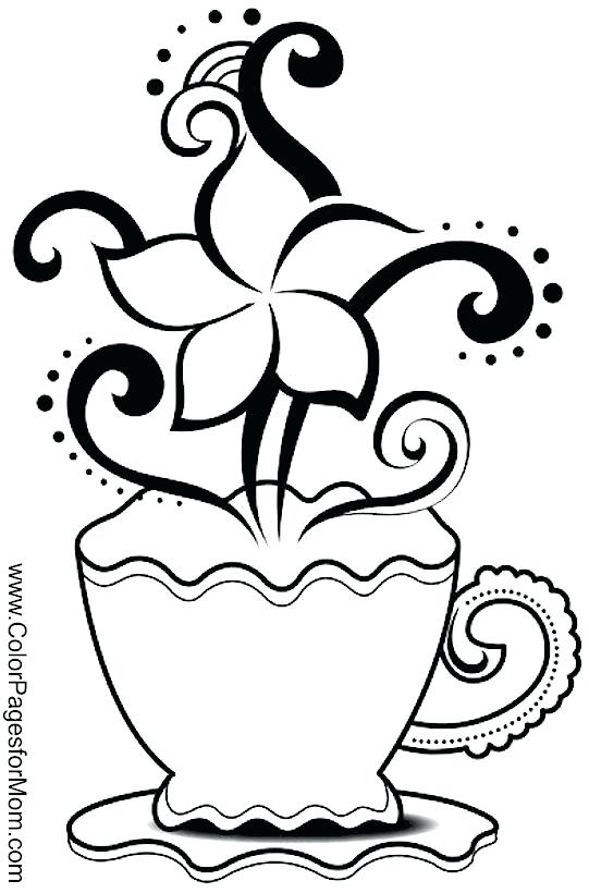 541x820 Coffee Cup Coloring Pages Page
