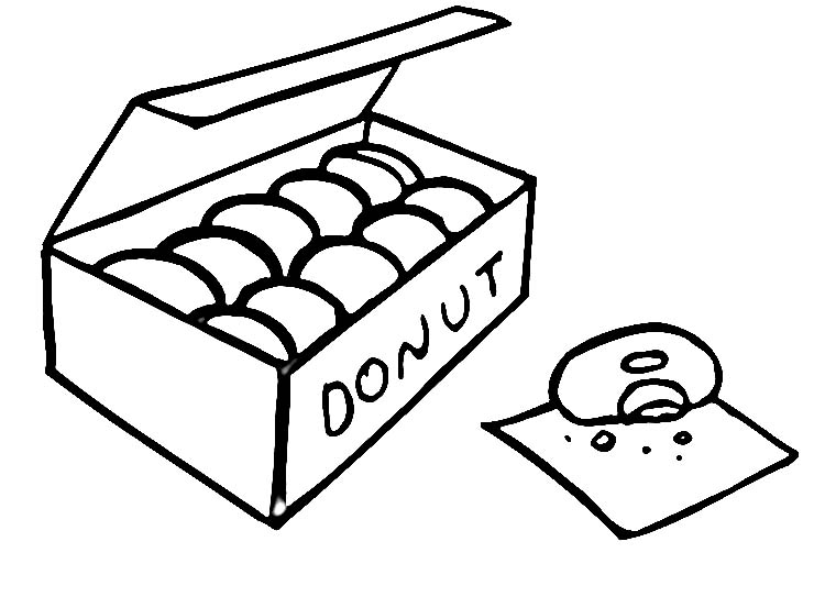 750x553 47 Donut Coloring Page, Doughnut Coloring Page Kids Coloring