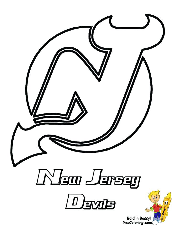 736x951 Nhl Logo Coloring Pages Stone Cold Hockey Coloring Devils See
