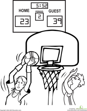 301x383 College Basketball Coloring Pages