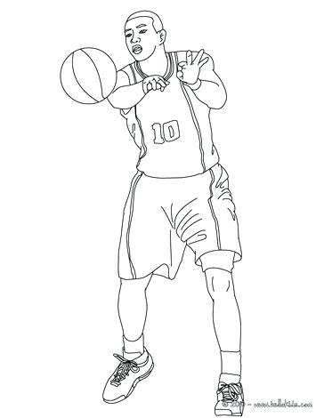 364x470 College Basketball Coloring Pages Basketball Player Passing Ball