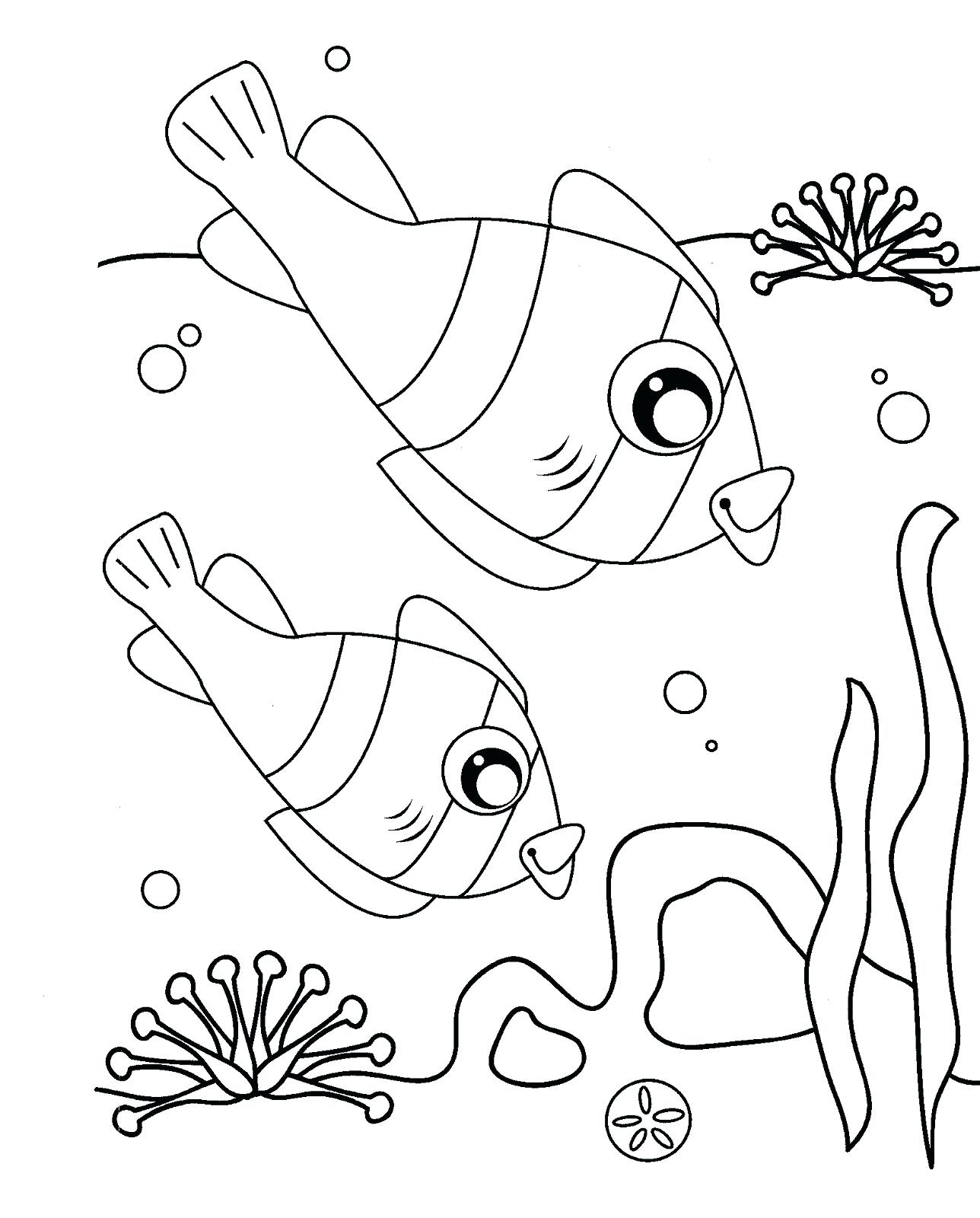 1288x1600 Unique Clown Fish Page To Color Collection Printable Coloring Sheet