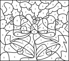 Color By Number Christmas Coloring Sheets 236x208 Color By Number Christmas Coloring Sheets