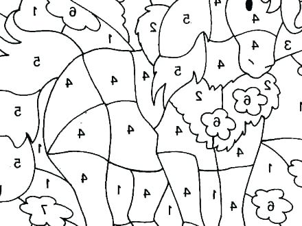 440x330 Number Coloring Page Number Coloring Page Coloring Number Sheets