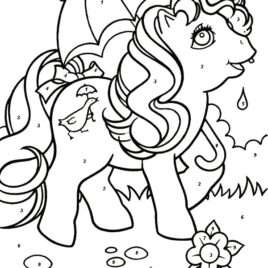 268x268 Color By Number Coloring Pages Numbers To Color And Print In Kids