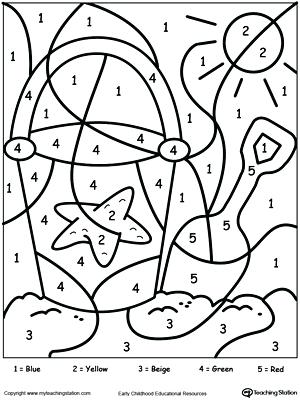 300x400 Coloring Pages Color By Number Kindergarten Color By Number