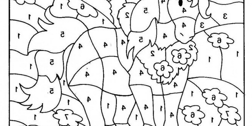 1048x524 Color By Number Coloring Pages
