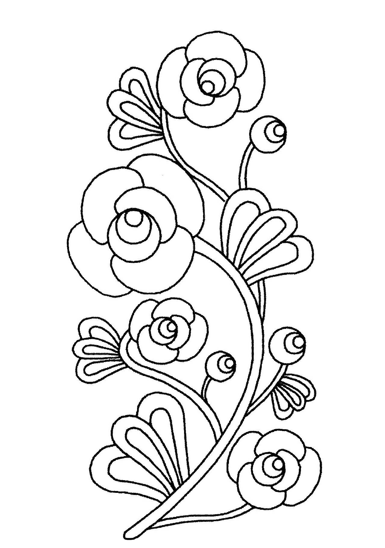 Flowers Coloring Pages For Kids To Print Amp Color 1278x1818 Flowers Coloring Pages For Kids To Print Amp Color