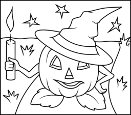 256x226 Halloween Coloring Online
