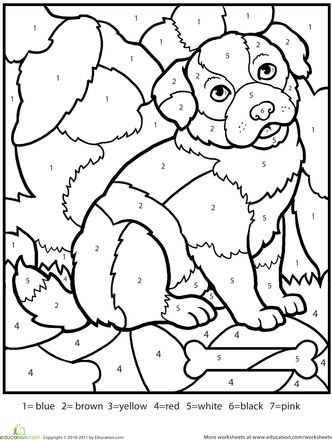 Color By Number Printable Coloring Pages