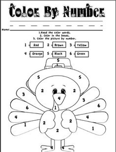 Kindergarten Thanksgiving Color By Number Code Pilgrim M 236x307 Kindergarten Thanksgiving Color By Number Code Pilgrim M