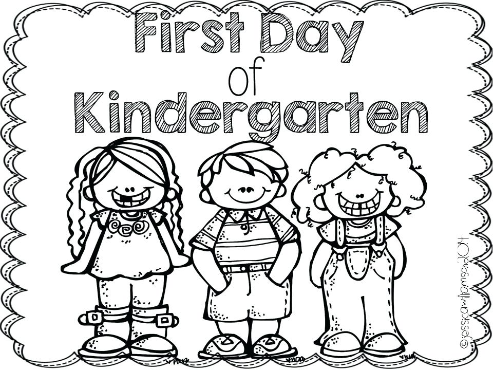 Kindergarten Color Pages Fascinating First Day Of School Coloring 960x720 Kindergarten Color Pages Fascinating First Day Of School Coloring