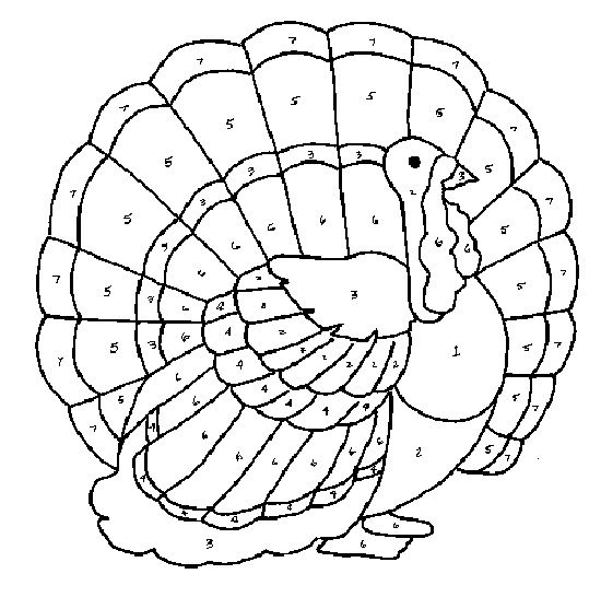 Make Your Own Color Code Thanksgiving Turkey To Pages Halloween 550x557 Make Your Own Color Code Thanksgiving Turkey To Pages Halloween