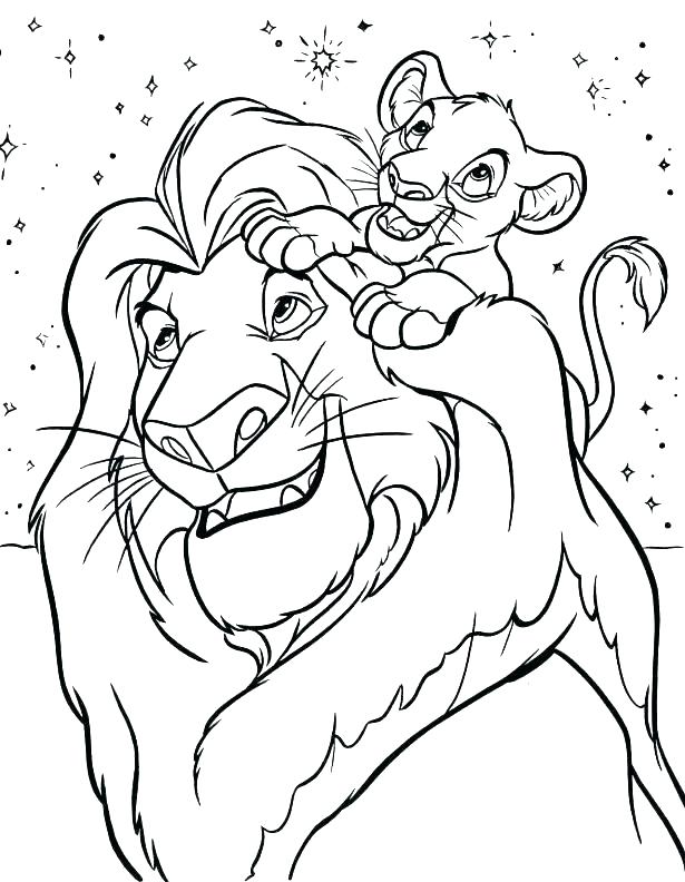 615x792 Lion Color Page Coloring Page Lion And Mouse Bunga Lion Guard
