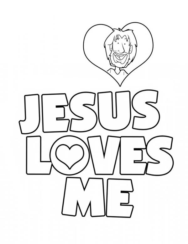 Jesus Love Me Sticker Coloring Page Color Luna 600x776 Jesus Love Me Sticker Coloring Page Color Luna
