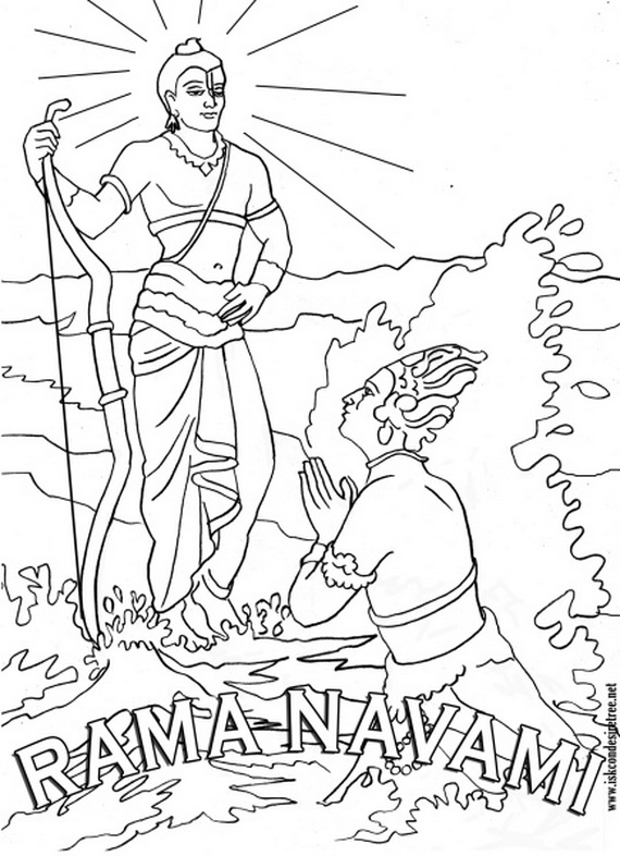 570x786 Ram Navami Coloring Pages
