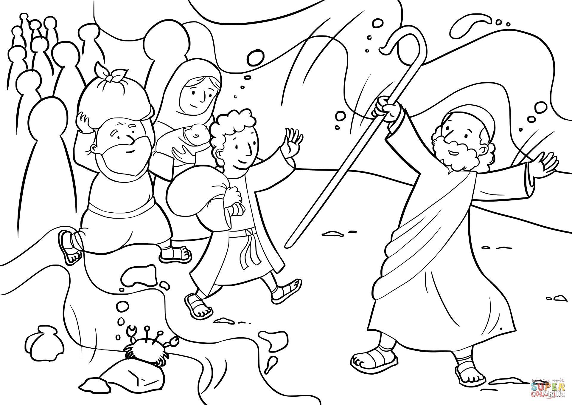 1920x1358 Color Red Coloring Pages Lovely Israelites Cross The Red Sea