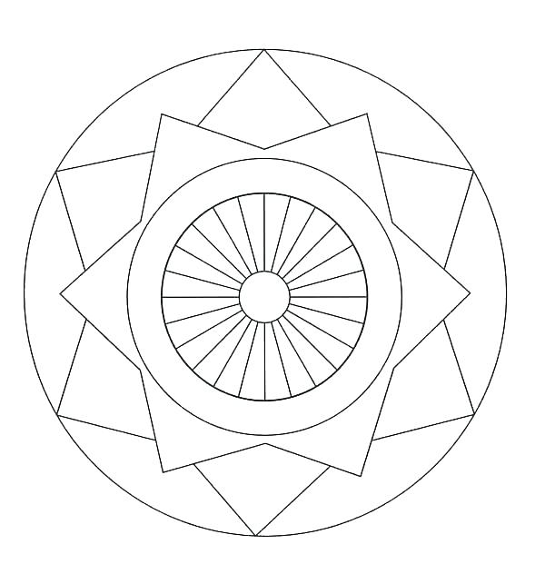 Free Printable Geometric Coloring Pages For Adults Patterns 600x632 Free Printable Geometric Coloring Pages For Adults Patterns