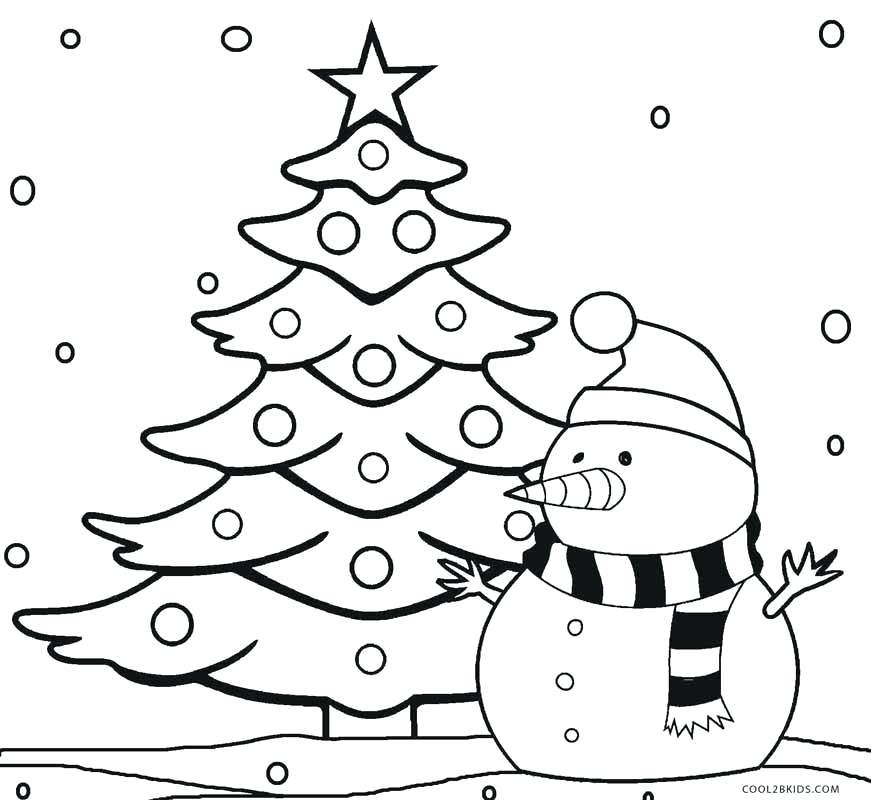 Christmas Tree To Color 871x800 Christmas Tree To Color