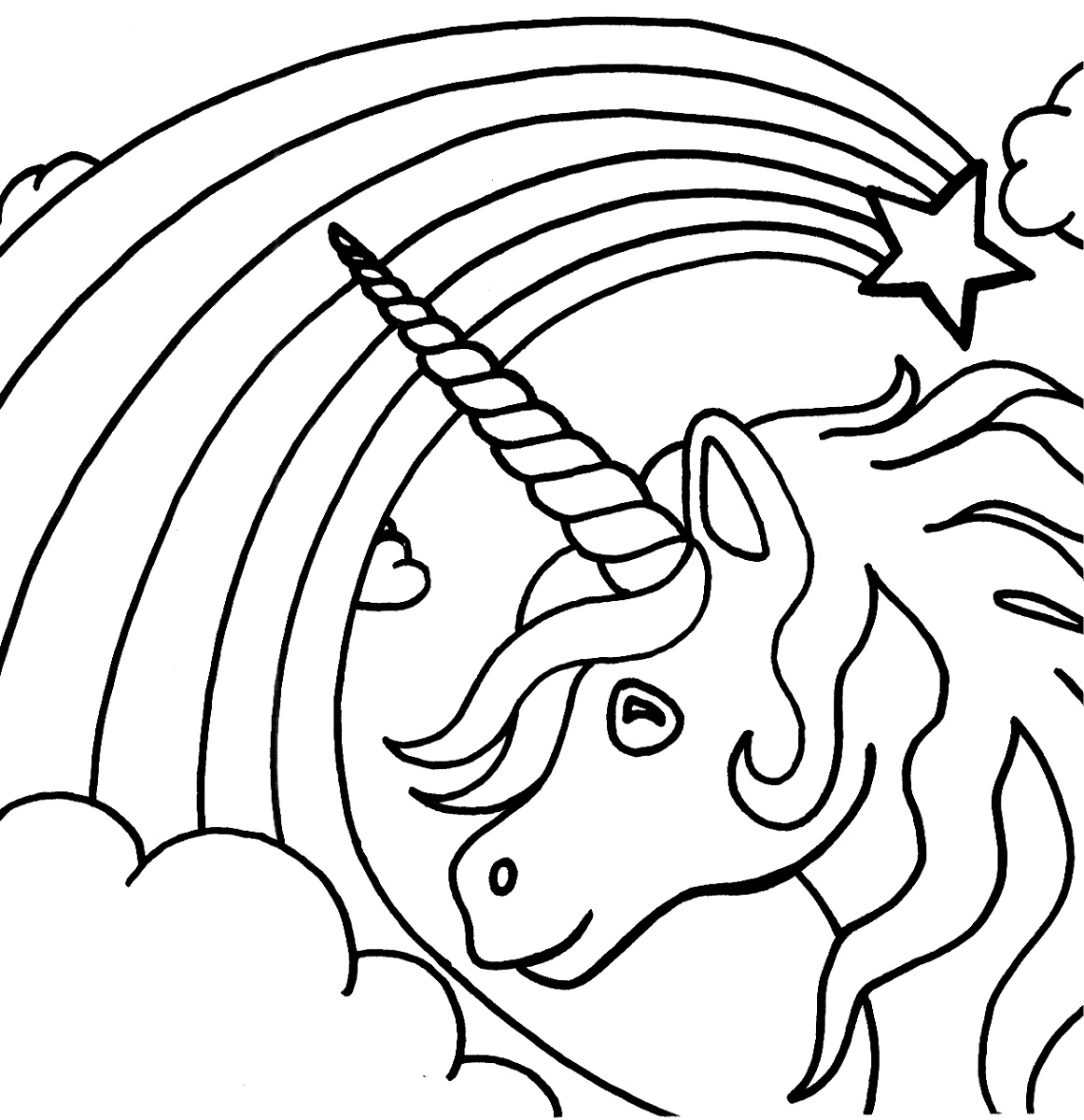 1161x1200 Crafty Free Unicorn Coloring Pages Color For Kids Activity Shelter