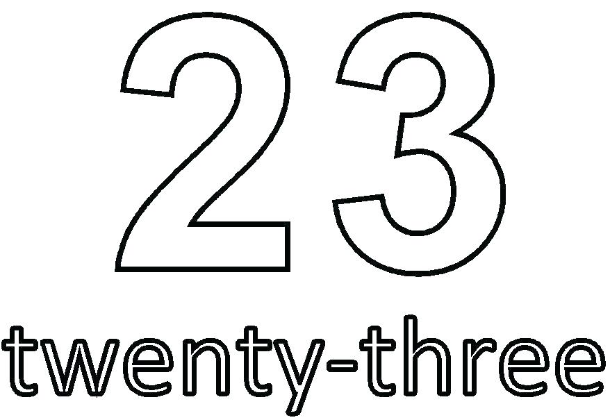 878x605 Yellow Coloring Pages Number Coloring Page Coloring Pages Numbers