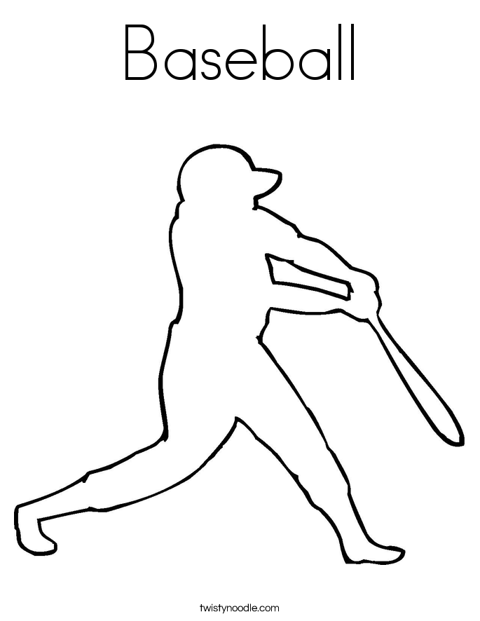 Baseball Player Outline Coloring Pages 685x886 Baseball Player Outline Coloring Pages