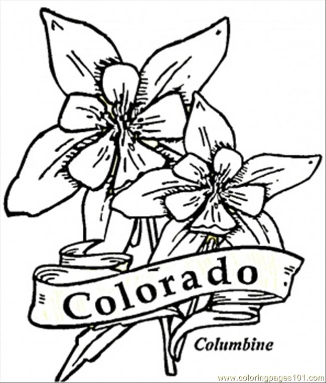 Colorado Coloring Page 650x765 Colorado Coloring Page